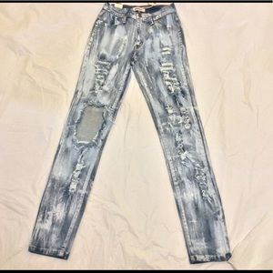 Bleached Down women’s Aphrodite Apparel Jeans